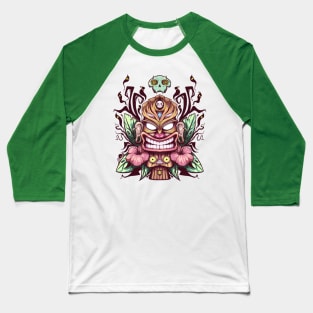 Tiki Mask Baseball T-Shirt